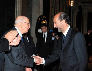 Presidente Napolitano e Umberto Scipione